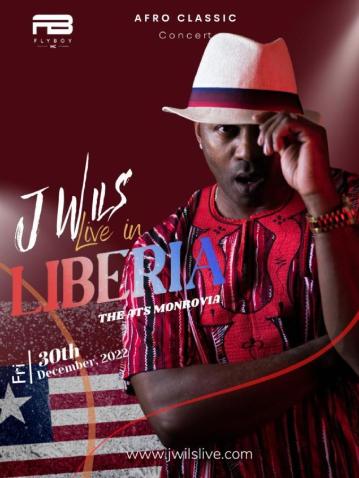 J Wils Live in Liberia Afropop flyer